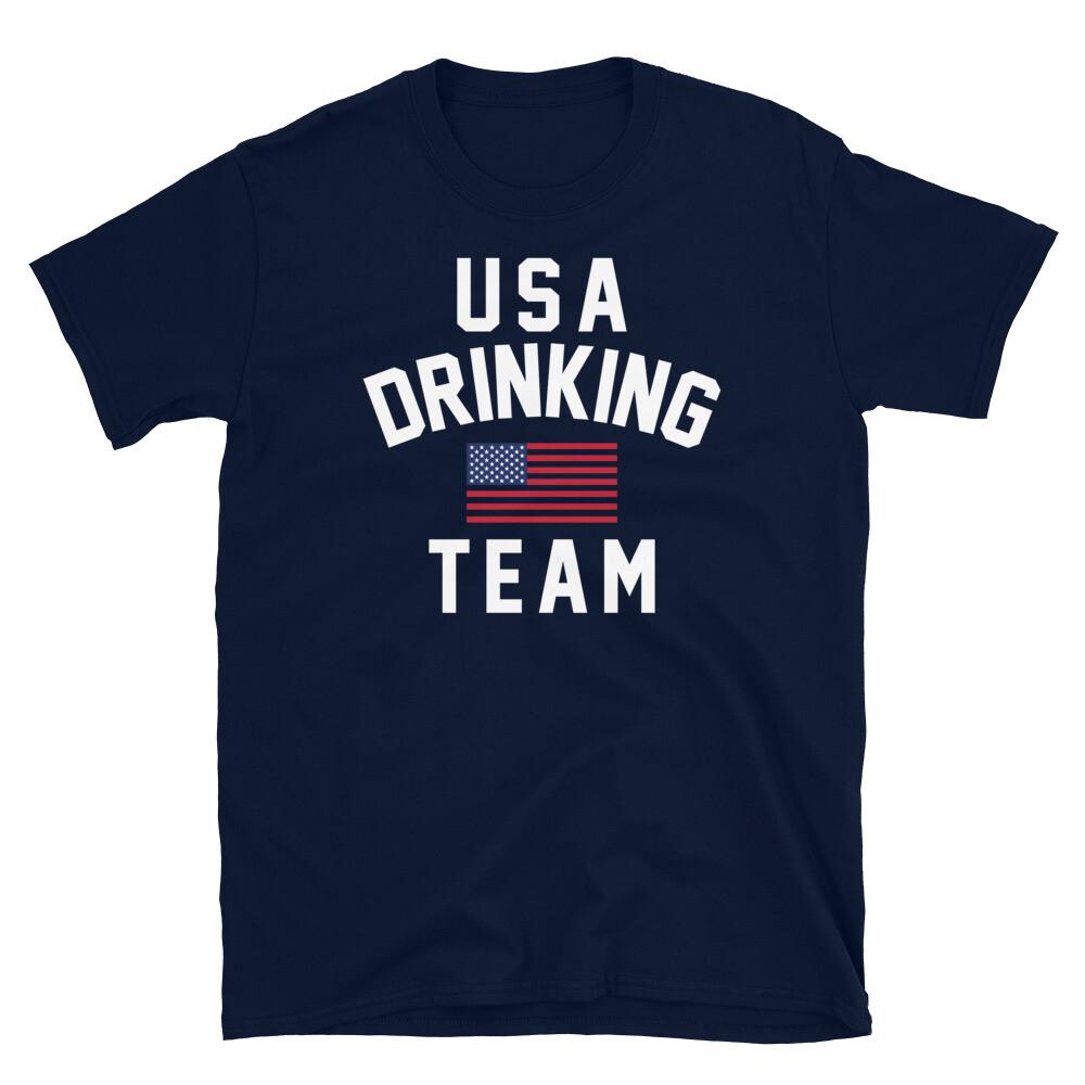 

Independence Day Fourth of July USA Drinking Team Short-Sleeve Unisex T-Shirt XL