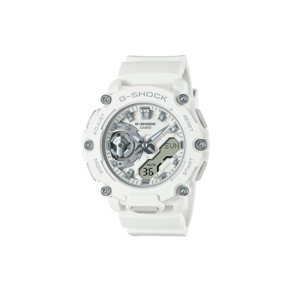 Casio G-Shock 200M Water Resistant Quartz Watch Resin Strap Women watches White GMA-S2200M-7AJF White