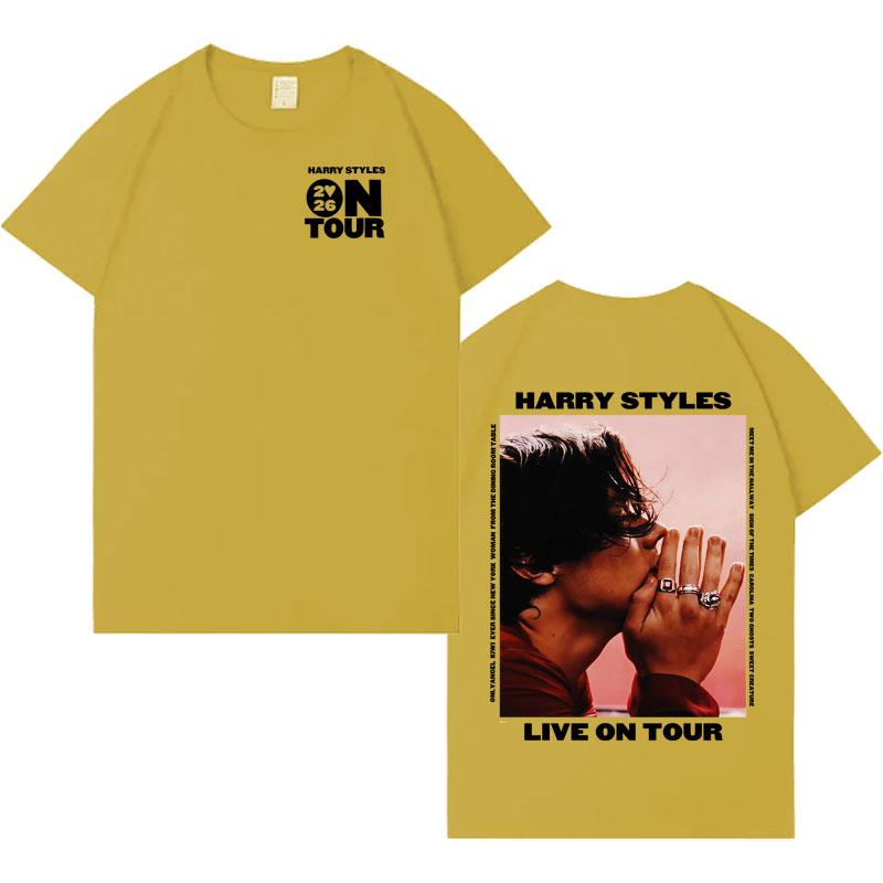 Singer Harry Styles Love Tour 2026 Tshrits Casual Cotton T Shirt Mens Womens Hip Hop Cozy Oversized Casual Short Sleeve Tshirt