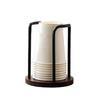 Wooden Paper Cup Holder For Disposable Cups Desktop Coffee Table Storage Shelf Tea Mug Organizer Kitchen Office Accessory