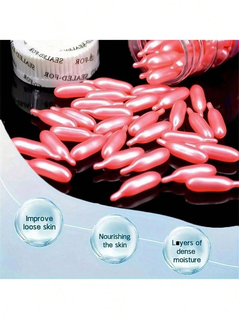 90Pcs Set VE Rejuvenating Moisturizing Essence Facial Capsules - Deeply Rejuvenating And Revitalizin