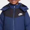 Nike Down Jacket Blue Black Children Aged 3 7 Years Old HV7185-410