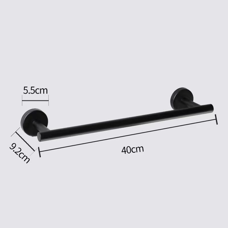 Wall Mount Toilet Towel Paper Holder Adhesive Black Silver Kitchen Roll Paper Stand Hanging Napkin Rack Bathroom Accessories WC