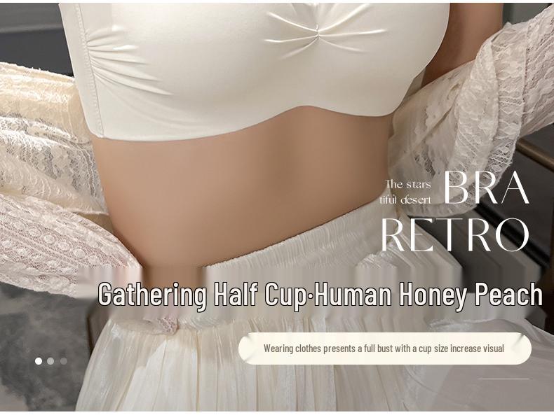 Bezešvá polovyztužená podprsenka pro malá prsa - Nastavitelná, Zvedací, Jednodílná, Bezdrátové trubkové top