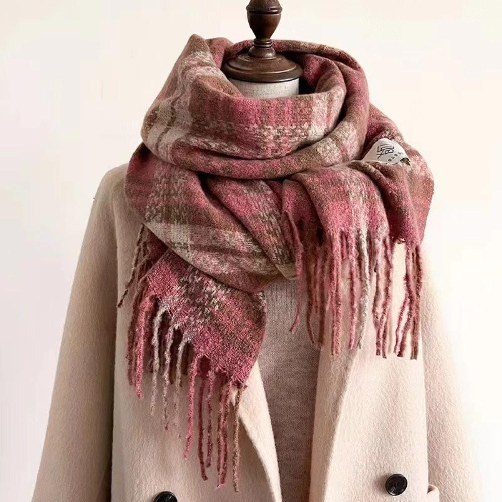Windproof Shawl Wrap Soft Neck Warmer Fashion Winter Scarf for Women