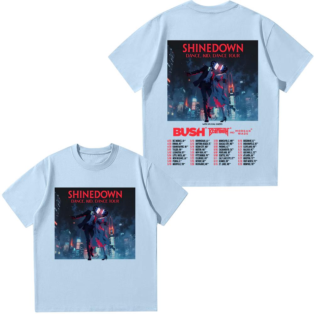 Shinedown Dance, Kid, Dance Tour T Shirts New Shinedown Band Gift for Fans Tees Fashion Creative Aesthetic Unisex Cotton T-shirt