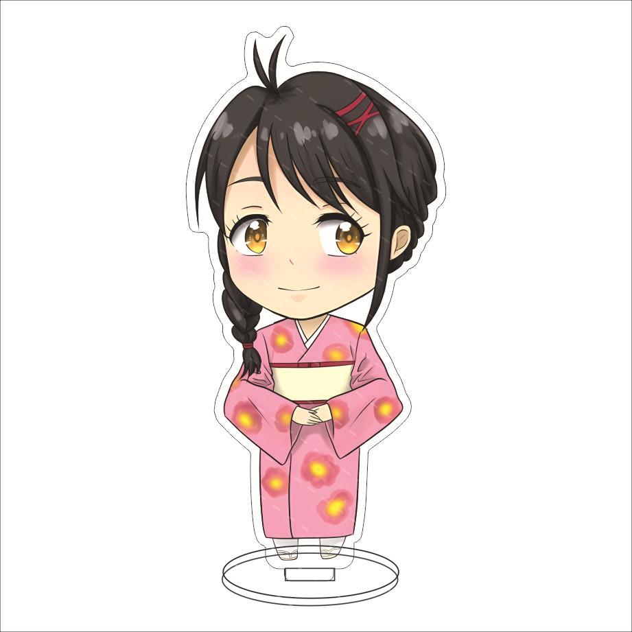 Anime Suzumeno Tojimari Suzume Movie Acrylic Stand Model Plate Decoration Desk Figure Display Girl Gift Artist Products Standee