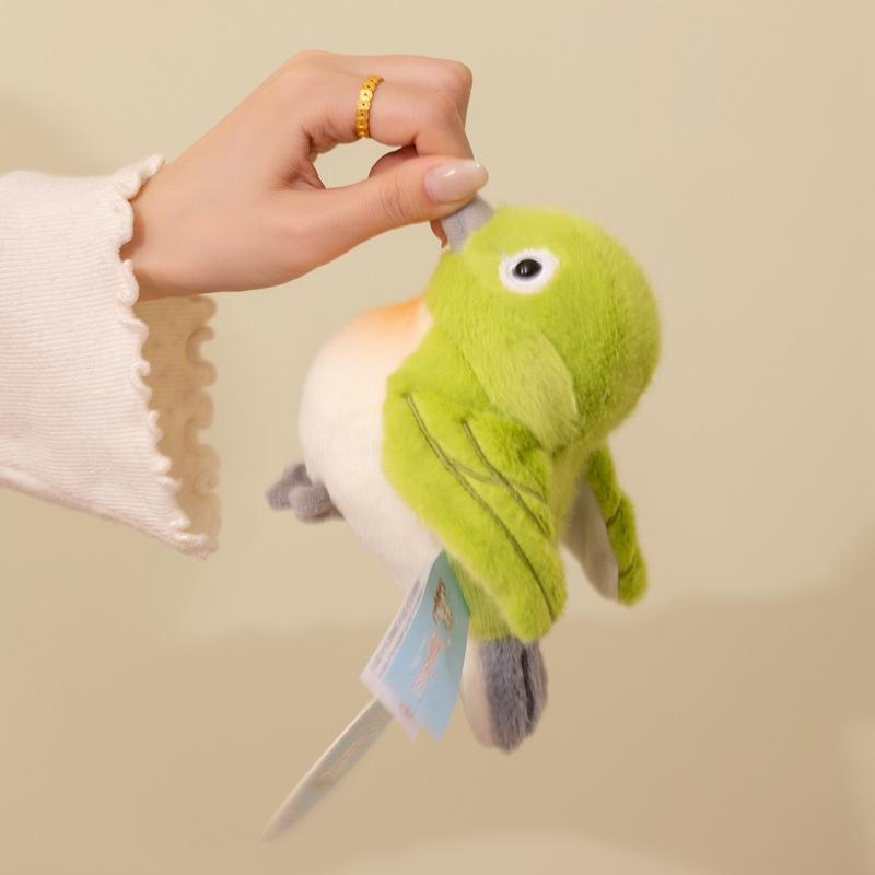 Adorable Bird Plush Toy Doll Kawaii Sparrow Tit Ultra Soft Stuffed Pillow For Bedroom Aesthetic Decor
