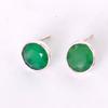 Kolczyki z zielonego onyksu 925 ze srebra próby 925, ręcznie robione kolczyki dla kobiet i mężczyzn z kamieni szlachetnych