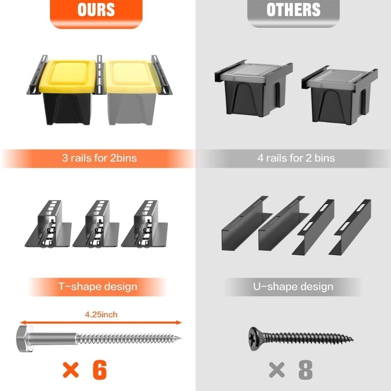 Multifunktions-Garagenregalsystem Karbonstahl Verstellbares Design Platzsparend Lagerung Widerstandsfähig Garagenregale 2/3 Stück