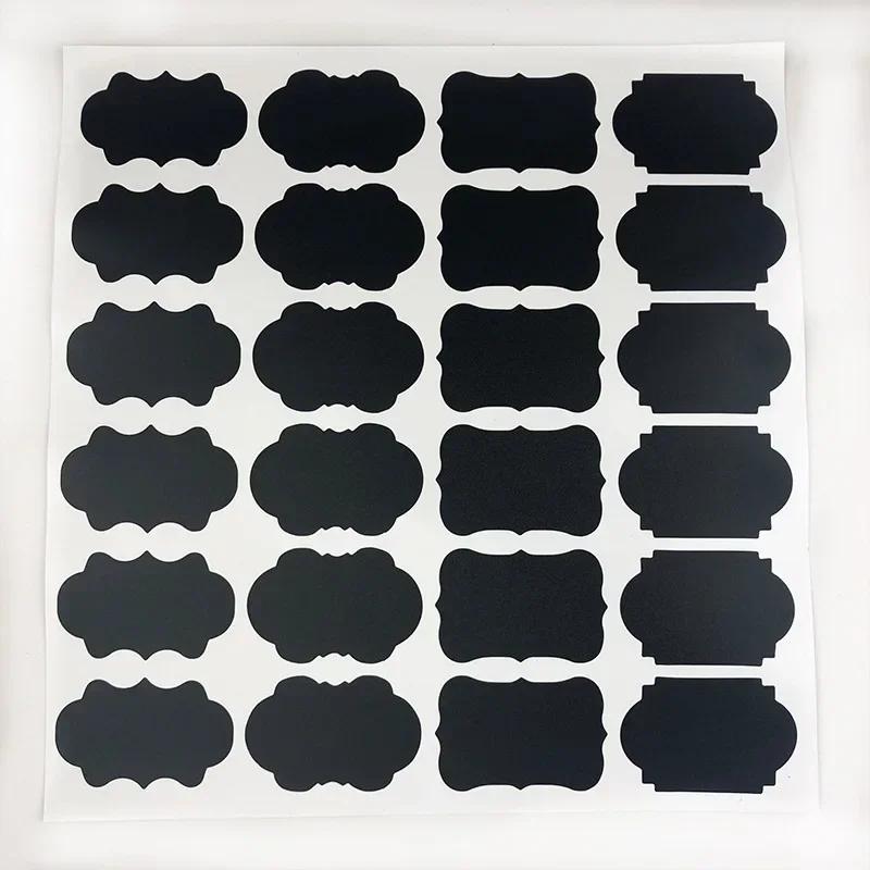 1PCS Blackboard Stickers Waterproof Chalkboard Kitchen Spice Label Sticker Home Jars Bottles Tags Blackboard Labels White Marker