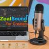 ZealSound ASMR Microphone Condenser USB Microphone for iPhone Recording Streaming Live Broadcast Echo Function Compatible with Skype Zoom PC Windows