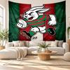 South Sydney Rabbitohs Wall Tapestry, Soft Fabric Wall Hanging, Decorative Backdrop For Bedroom Home Wall Art
