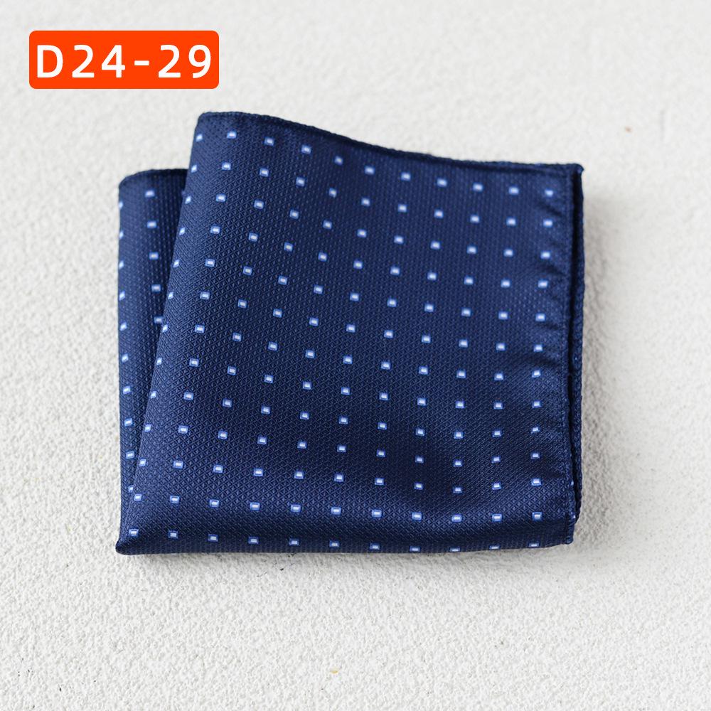 Striped Polyester Silk Pocket Square for Wedding or Business