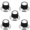 Miwayer 5/10/20 Pcs Chrome Top 24x14mm Arrow Indication Control Knob 6.35MM Shaft/for Guitar Effect Pedal Knob