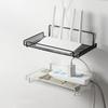 Home Wall Mounted Router Rack TV Set-Top Box Shelf Punch-Free Wifi Bracket Living Room Space-Saving Organizer Storage Rack