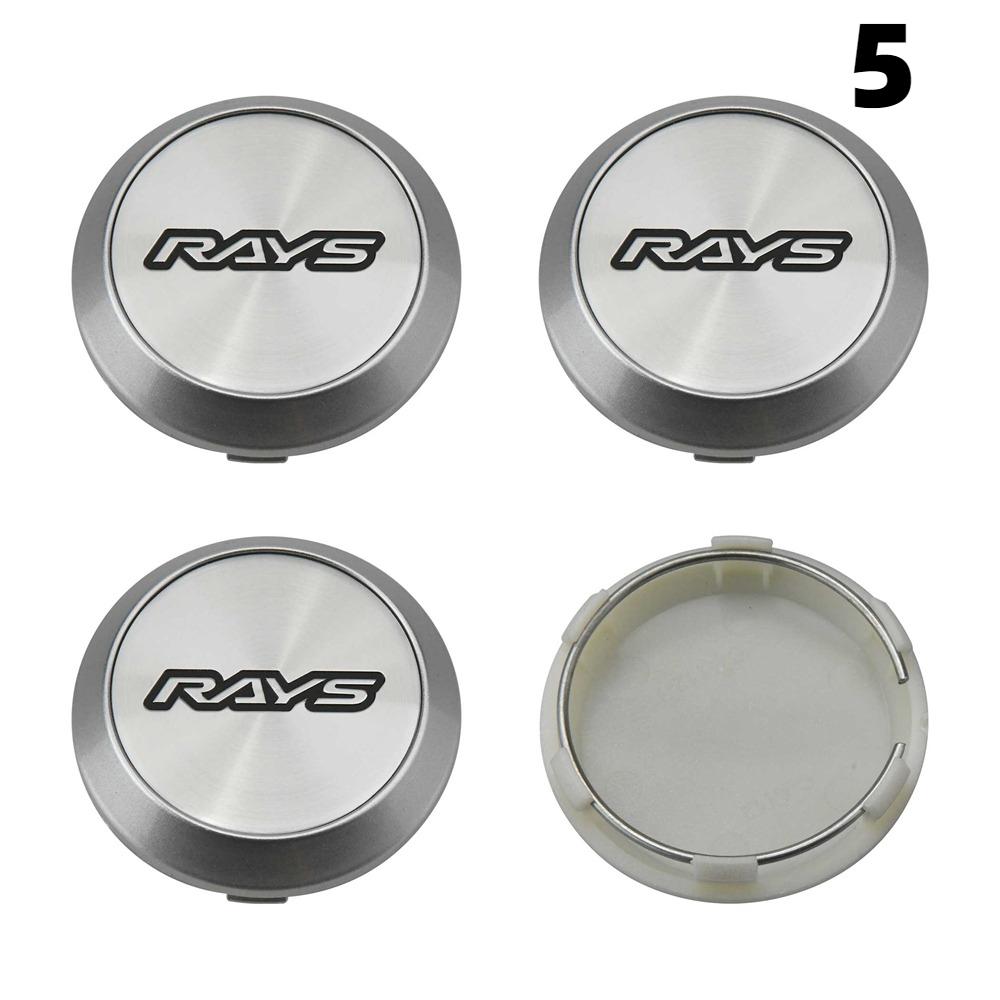 DBS3 4PCS New 64MM OD / 60MM ID Cap For Rims RAYS VOLK VR GRAM Emblem Wheel Center Cap Sport Car Logo Wheel Cover Hub caps