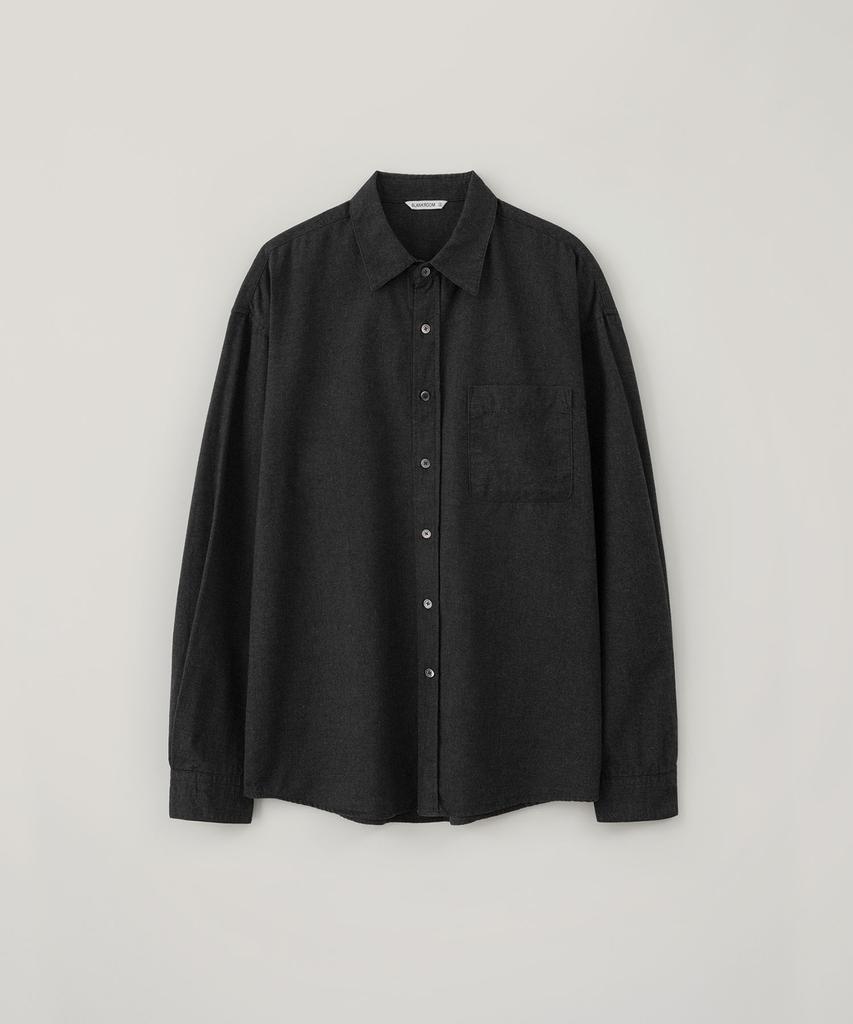 BLANKROOM Tactile Shirt_Melange Charcoal