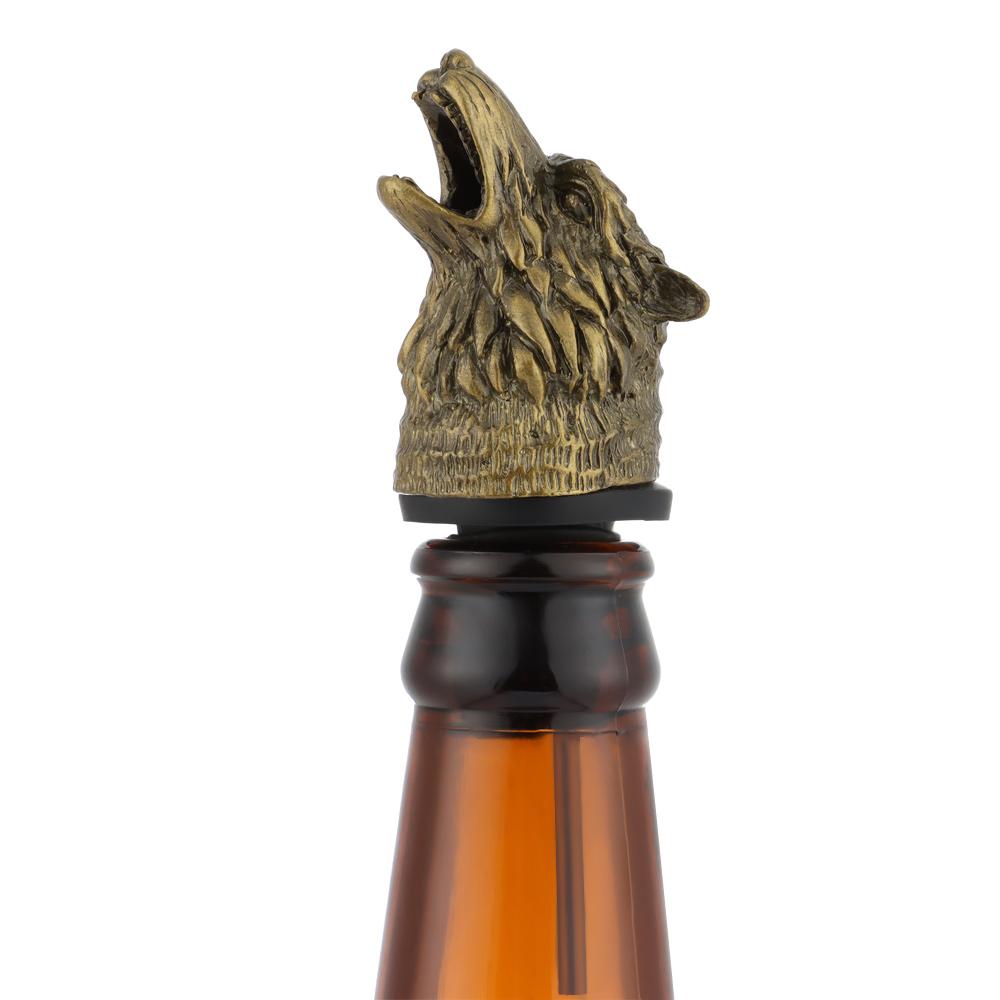 Zinc Alloy Bar Accessories Wolf Head Wine Mouth Wine Pourer Bottle Stoppers Bartender Tool