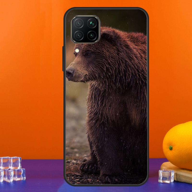 Grizzly Bear Animal For Huawei Nova 12s 12i 11i 5T 9 10 SE Y91 Y90 Y60 Y70 Y72 Y61 P60 Pro P20 P40 P30 Lite Case