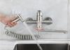 Wandkraan van Roestvrij Staal met Verlengde Uitloop en Mengkraan voor Badkamer of Keuken