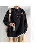Hong Kong Style Men's Winter Fake Two-Piece Round Neck Sweater - Thick, Loose, Warm Knitwear