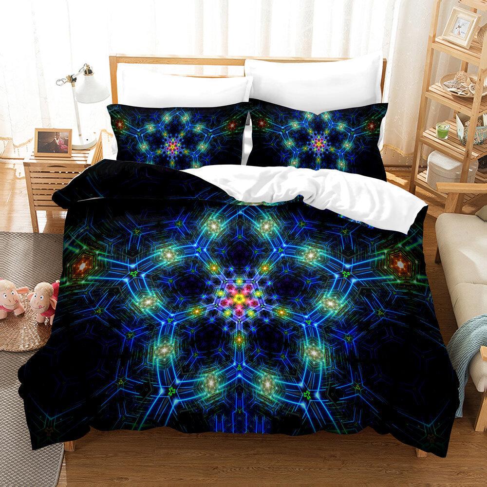 3D Digital Printing Quilt Set Three-Piece Cartoon Animation Game