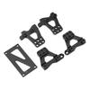 5pcs RC Damper Mount Stand Upgrade Aluminum Alloy Carbon Fiber Shock Damper Bracket for 118 RC
