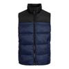 Jack & Jones Jjetoby Bodywarmer Collar Sleeveless Jacket Blue Marine