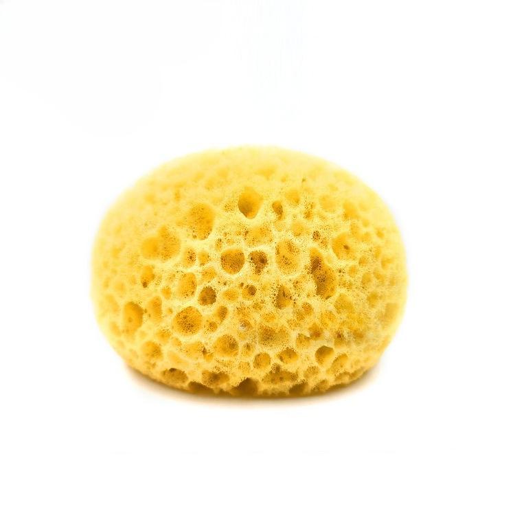 

4pcs Natural Seaweed Exfoliating Sponges-Deep Cleansing&Dead Light Beige Removal,Honeycomb Texture,High-Quality Bath Accessories