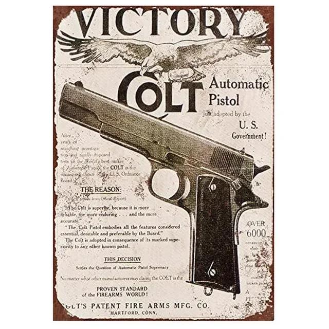 Victory Colt Metal Tin Signs  Vintage Wall Decoration Art Posters for Man Cave Home Cafe Garden Club Bar Pub  Iron Painting W