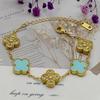 New Shiny Four-leaf Clover Bracelet Five-flower Fashion Sense Hand Jewelry Simple Jewelry