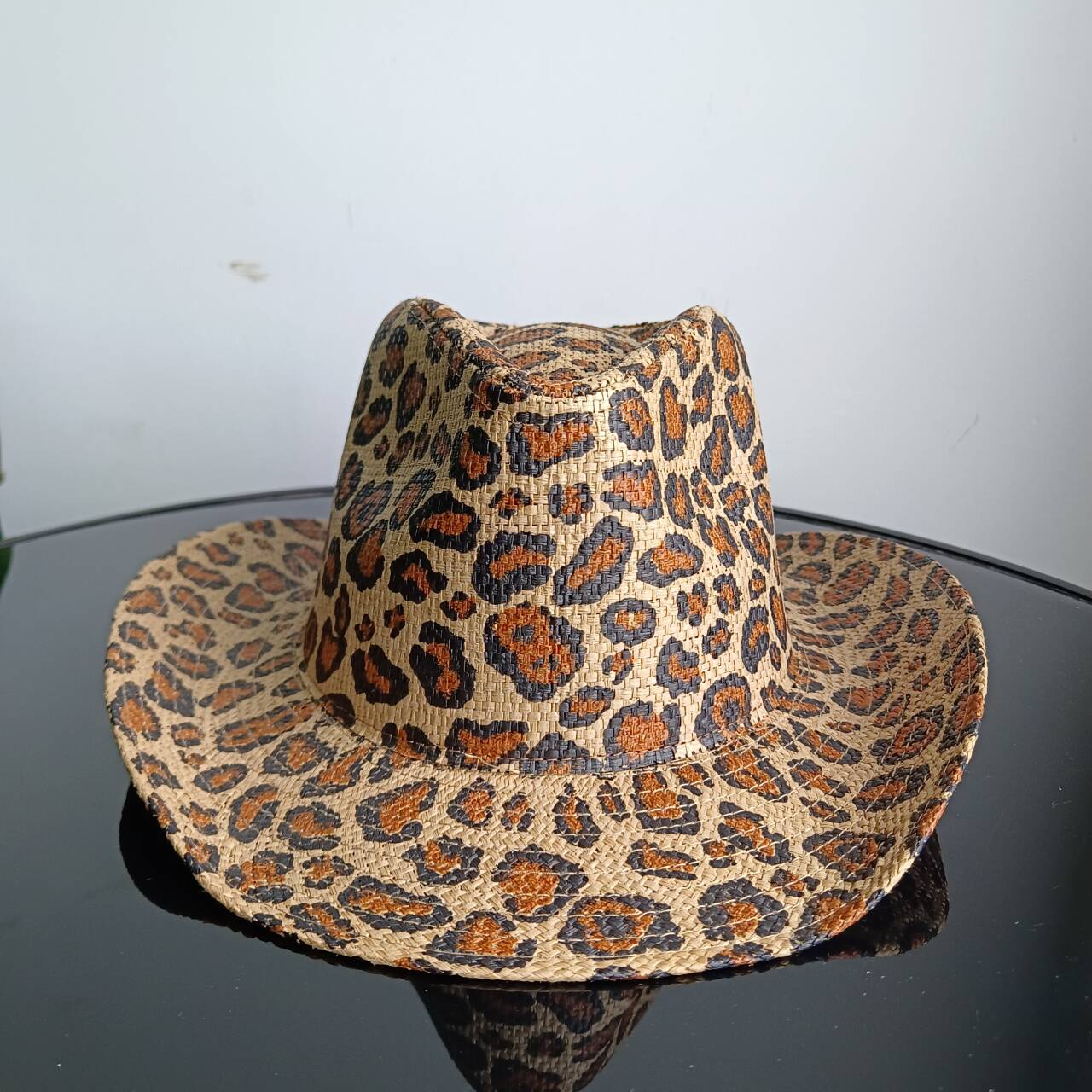 2026Melesh Western Cowboy Hat Summer Women s Straw Cowboy Hat Panama Curled Wide Brim Sun Protection Beach Western Cowboy Hat S56-58cm