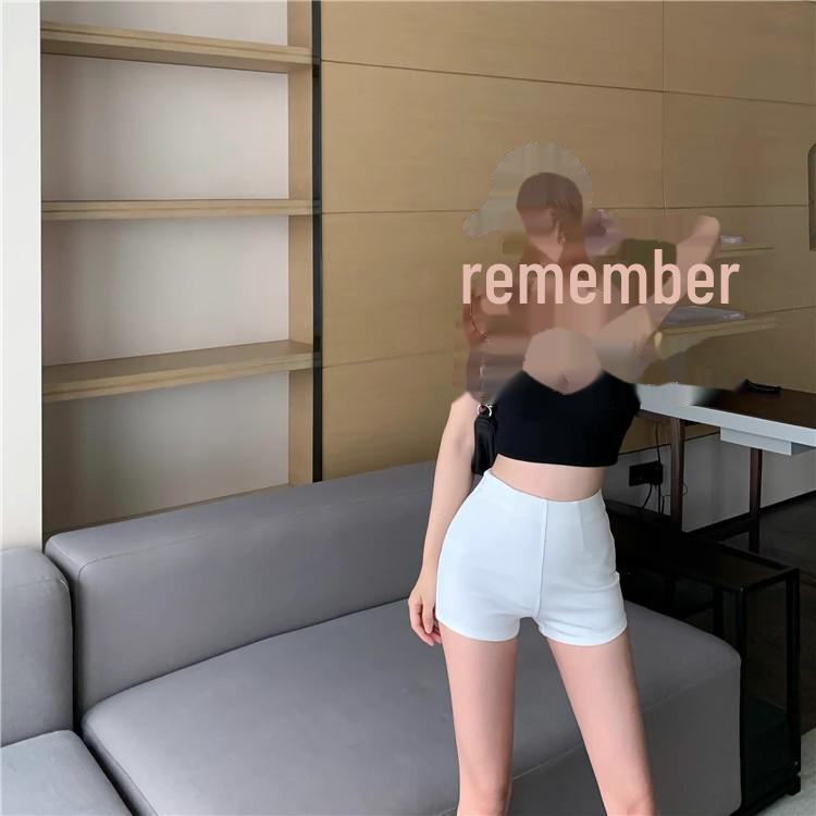 2024 Spring/Summer Women's Slim Fit High Waist Elastic Shorts