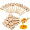 5Pcs/Lot 8cm Long Handle Wood Honey Stir Bar Practical Honey Mixing Stick Jar Spoon Supplies for Coffee Milk Tea Kitchen Tool