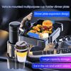 Cup Holder Tray for Car Dual Cap Holder 4IN1 Adjustable Car Cup Holder Multifunctional Car Drink