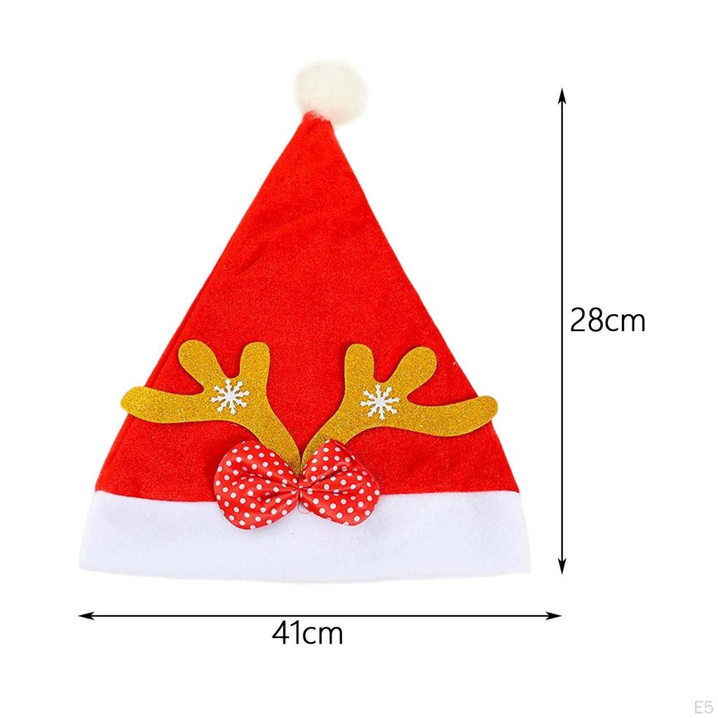 Hat Photo Prop Fancy Dress Headwear Costume Red Santa Claus Xmas Cap for Adults Stage
