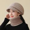 New Basin Hat, Fleece Thickened Warm Knitted Hat, Windproof Ear Protector, Fashionable Wool Hat