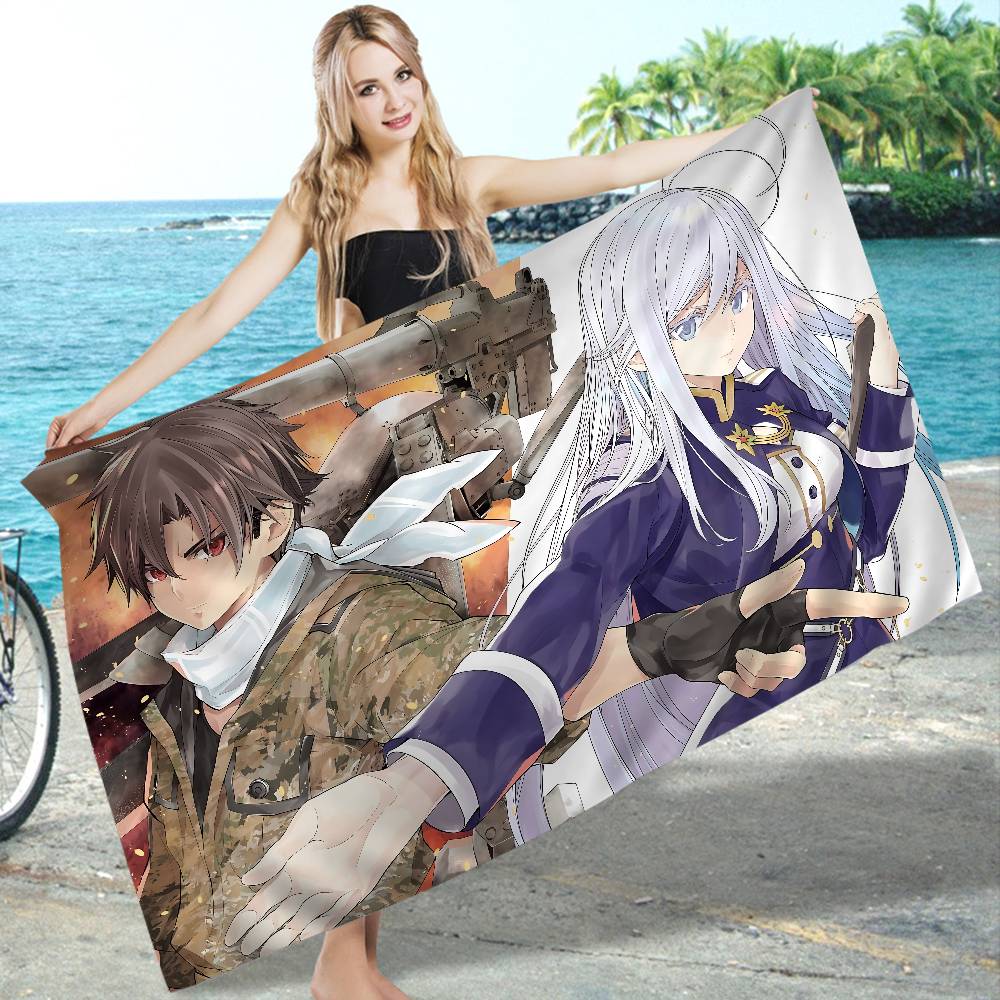 Anime 86 Eighty Six Microfiber Blanket Quick Drying Beach Towels Oversized Printing Super Absorbent Pool Towel Blanket