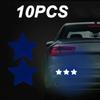 10Pc Car and motorcycle reflective sticker Safety Tape Anti Collision Warning Reflective Sticker for Automobile Trunk Decoration