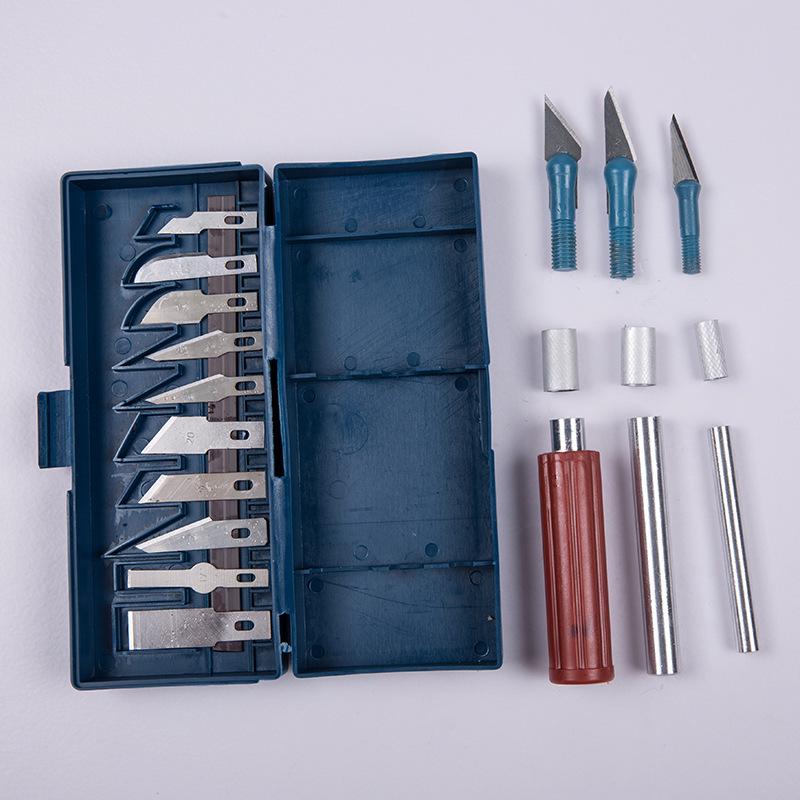 13-Piece Wood and Metal Carving Knife Set: Utility, Fruit, and Carving Tools