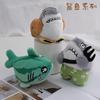 12Cm Cute Animal Shark Plush Keychain Toy Mini Kawaii Cartoon Animal Shark Plush Keychain Pendant For School Bag Suitcase Access