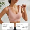 Breathable Wireless Sports Bra for Small Bust - Full Cup, Large Size, Ideal for Fitness, Running, and Yoga.