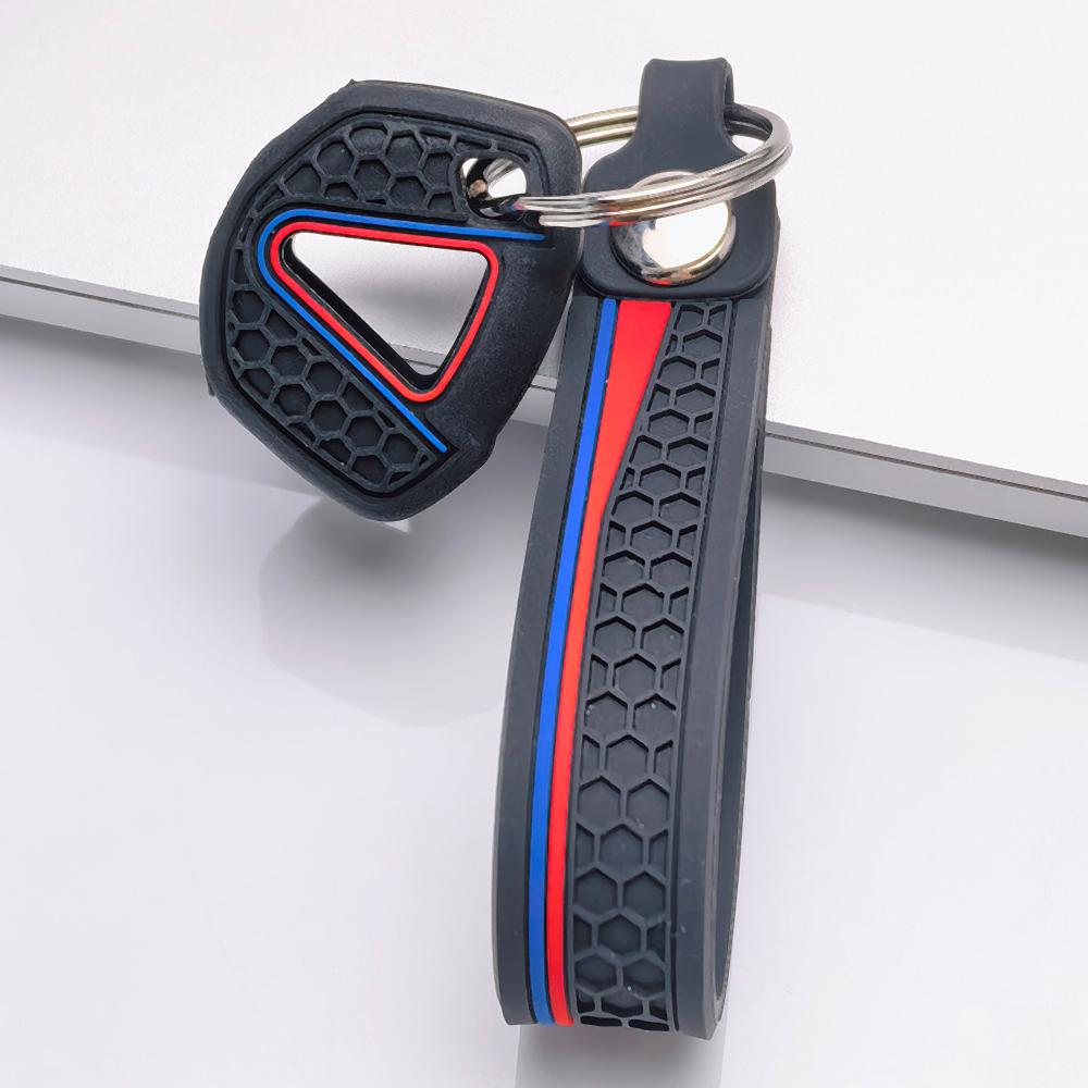 Sleutelhoes voor Kawasaki Ninja 250 300 400 650 ZX 6R 10R Krasbestendig Oppervlak Schokabsorberende Structuur Zachte Grip Textuur Eenvoudig te Installeren Ontwerp