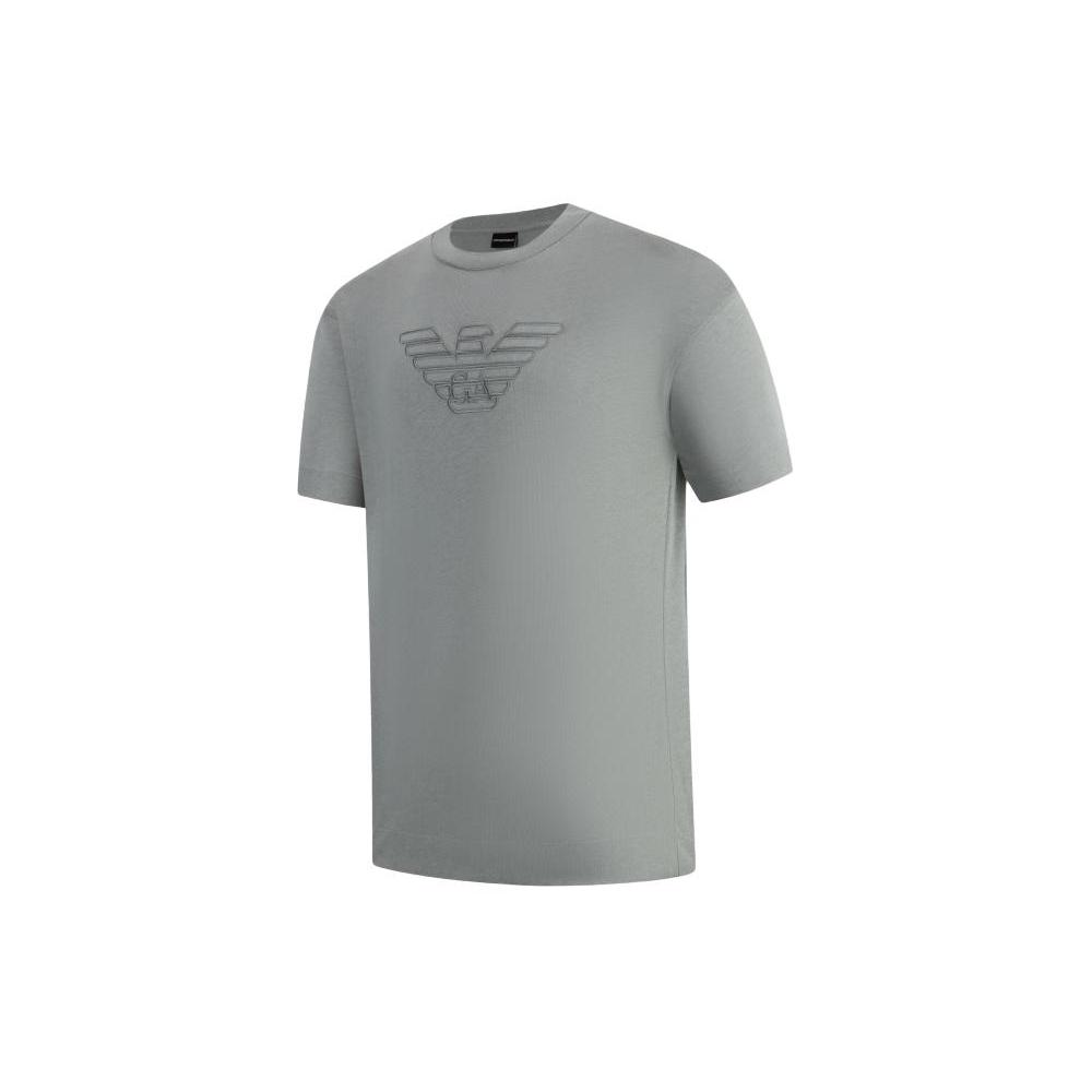 EMPORIO ARMANI SS24 T Shirt Men's Gray 3D1T93-1J0EZ-0641