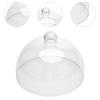 Cake Transparent Glass Stand Round Lid Plate Dessert Presentation Material Suitable for