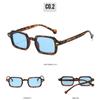 Fashion Square Sunglasses European and American Vintage Rivet Eyewear for Women Men