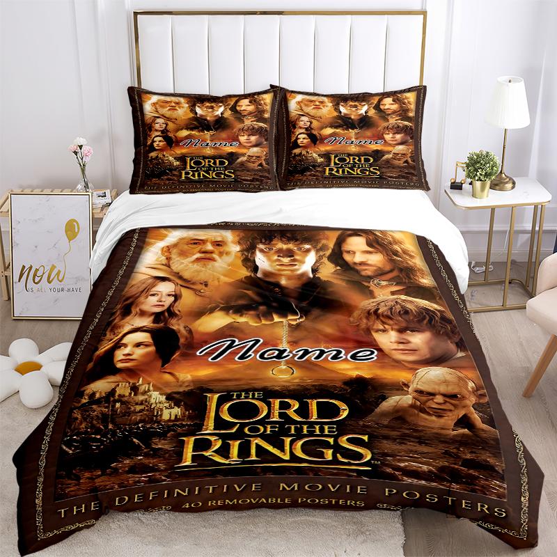 Custom Textile Epic Fantasy Bedding 3 Piece Set HD Print Duvet Cover Pillowcases for Teens Adult Bedroom Decoration