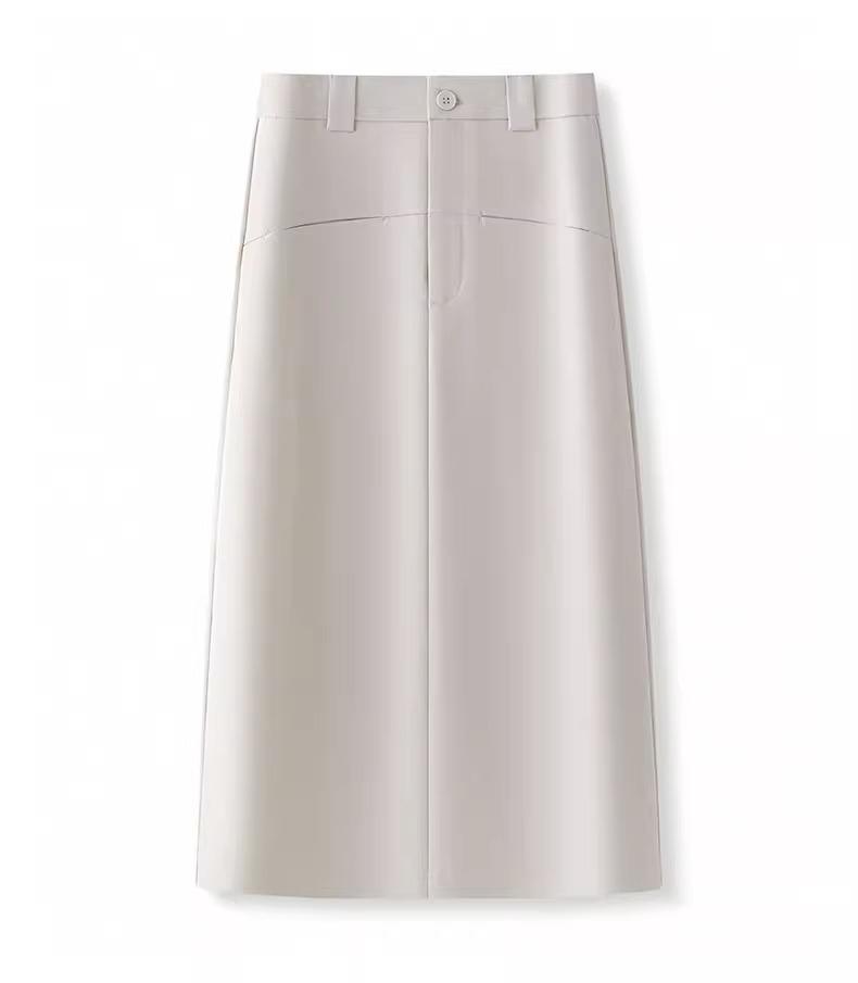 Summer 2025 Women's Mid-length A-line Hip Wrap Skirt - Versatile, Slimming, Casual Fashion