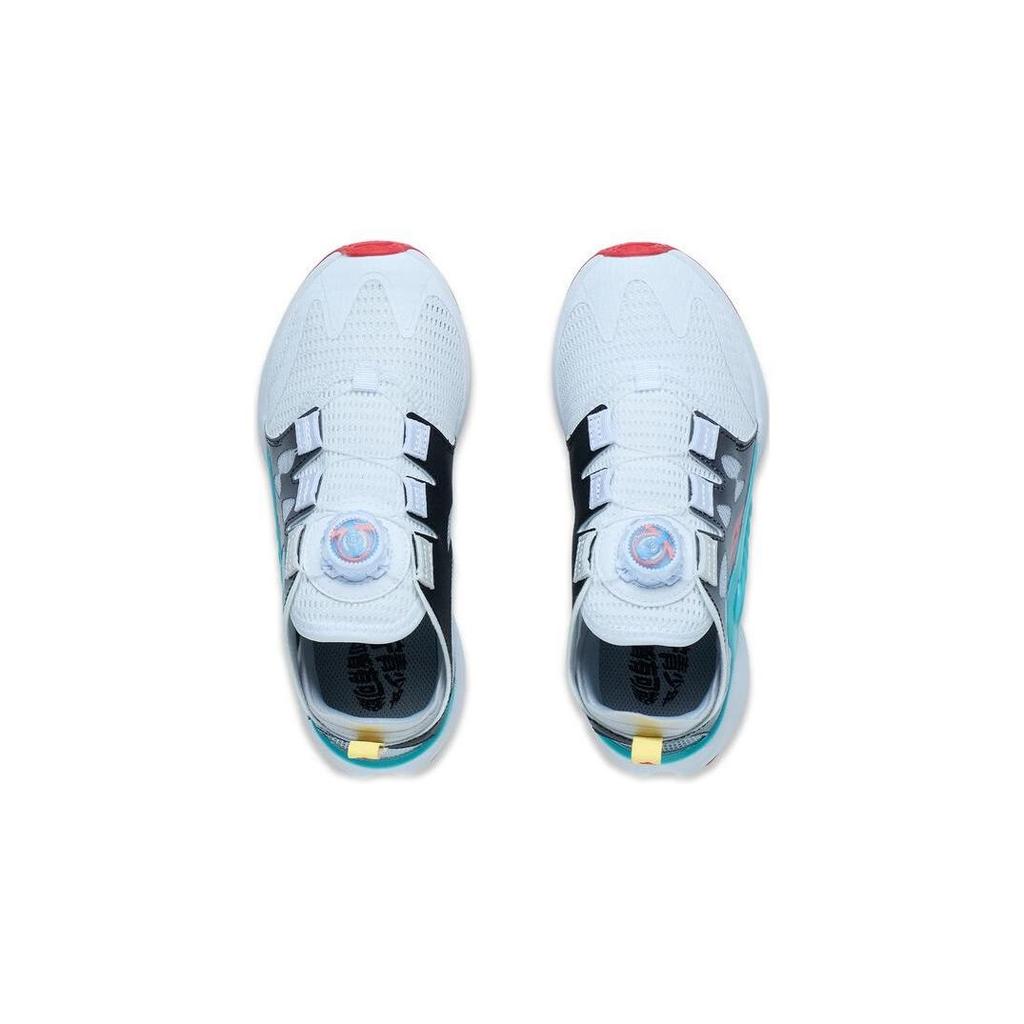 Li Ning Childrens Canglan 2.0 Low-Top Running Shoes Kids Running Shoes White Black Blue YKFT034-1